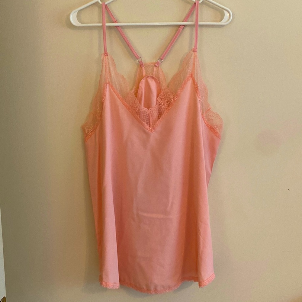 Blush Lace Cami Tank L